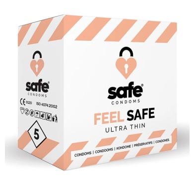 Prezerwatywy cienkie - Safe Feel Safe 5 szt